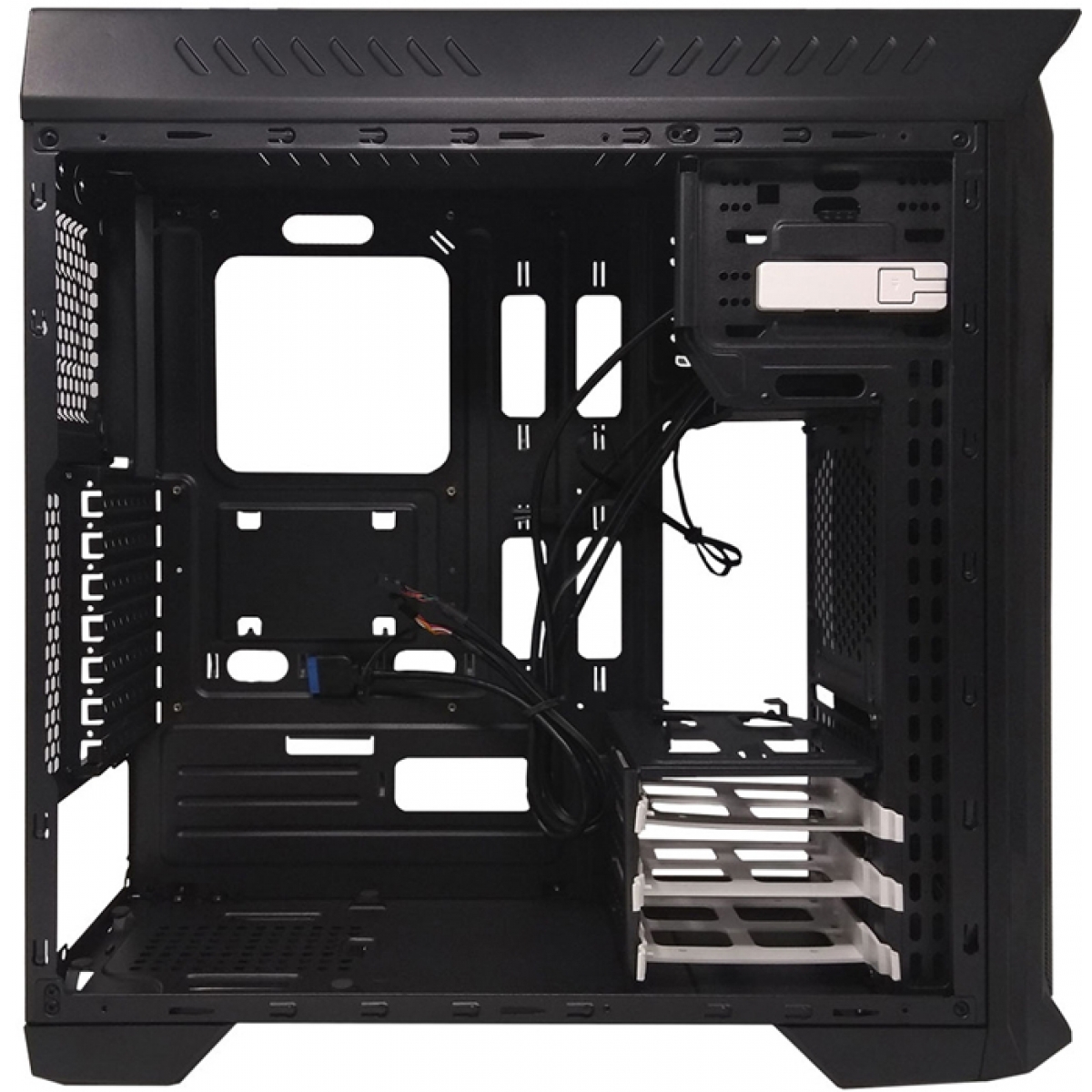 Gabinete Gamer Bluecase BG-110, Mid Tower, S-Fan, Lateral em Acrílico, Black, S-Fonte, 03888-MIKB 