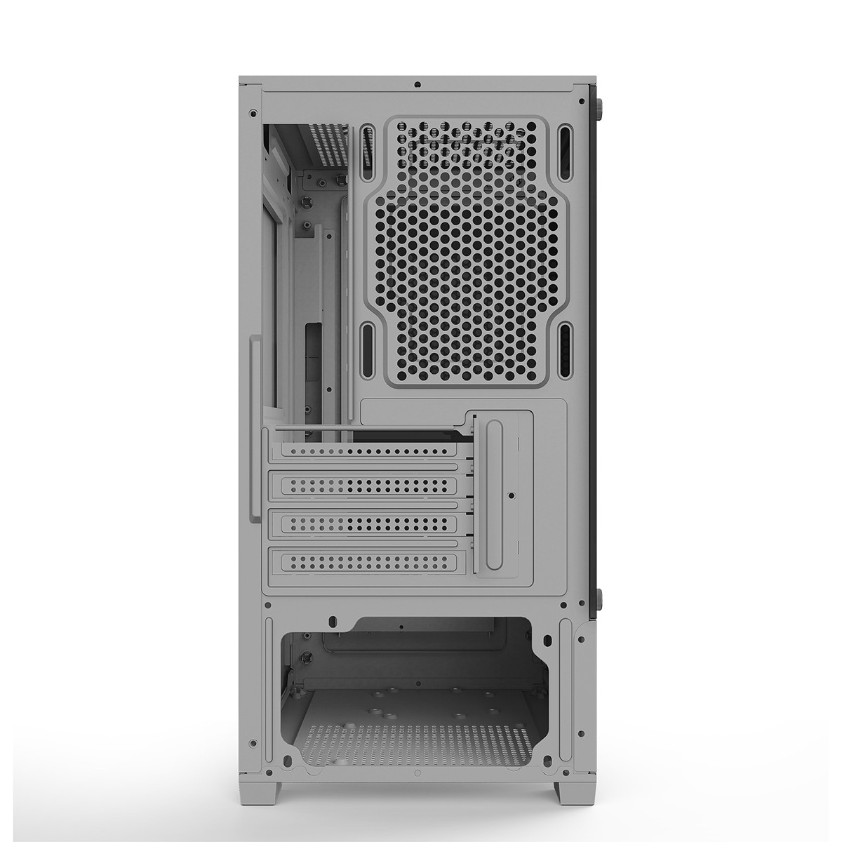 Gabinete Gamer Bluecase HIT BG-054, Mid Tower, Vidro Temperado, M-ATX, Cinza, Sem Fans