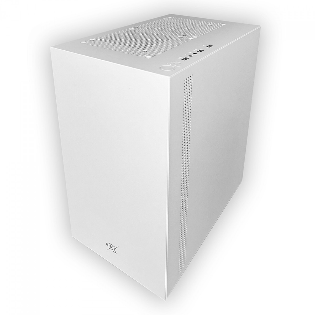 Gabinete Gamer BRX Blazer White, Mid Tower, Vidro Temperado, M-ATX, Sem fan, Branco, CA-035