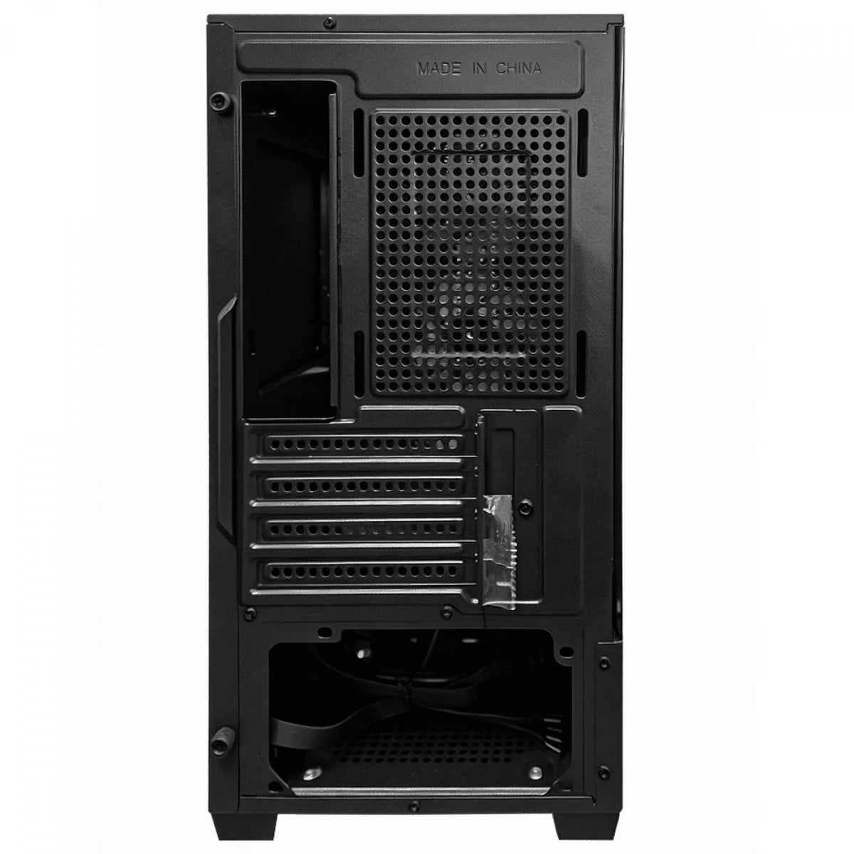 Gabinete Gamer BRX N199B, Lateral de Vidro, M-ATX, Preto, Sem Fonte, Com 3 Fans