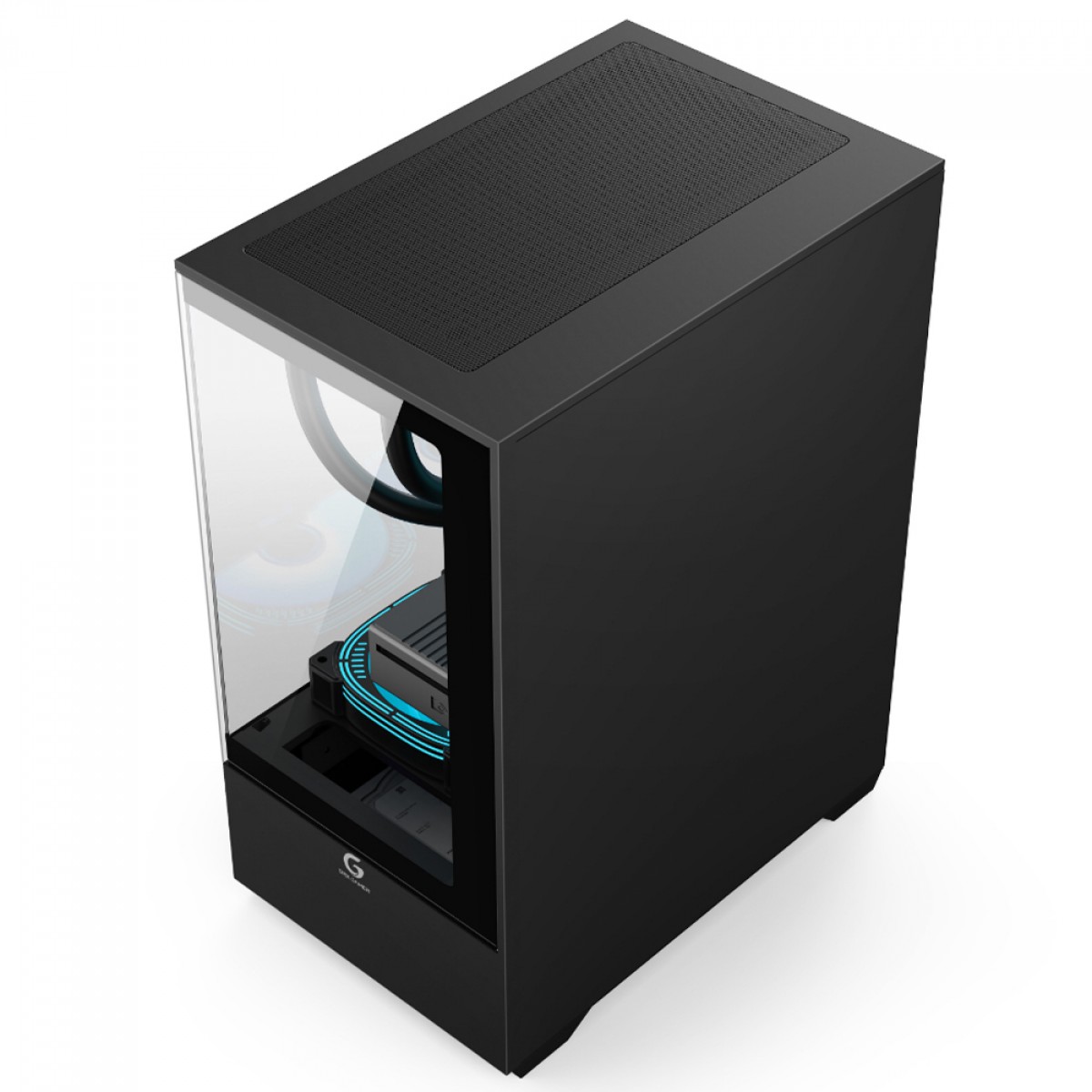 Gabinete Gamer BRX R31B, Mid Tower, Vidro, mATX, Com 3 Fans, Preto