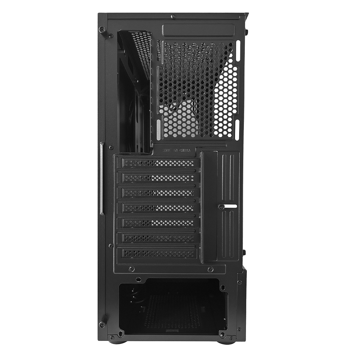 Gabinete Gamer BRX Xpectro Black R28B, Mid Tower, Vidro Temperado, Preto, Sem Fonte, Sem Fans