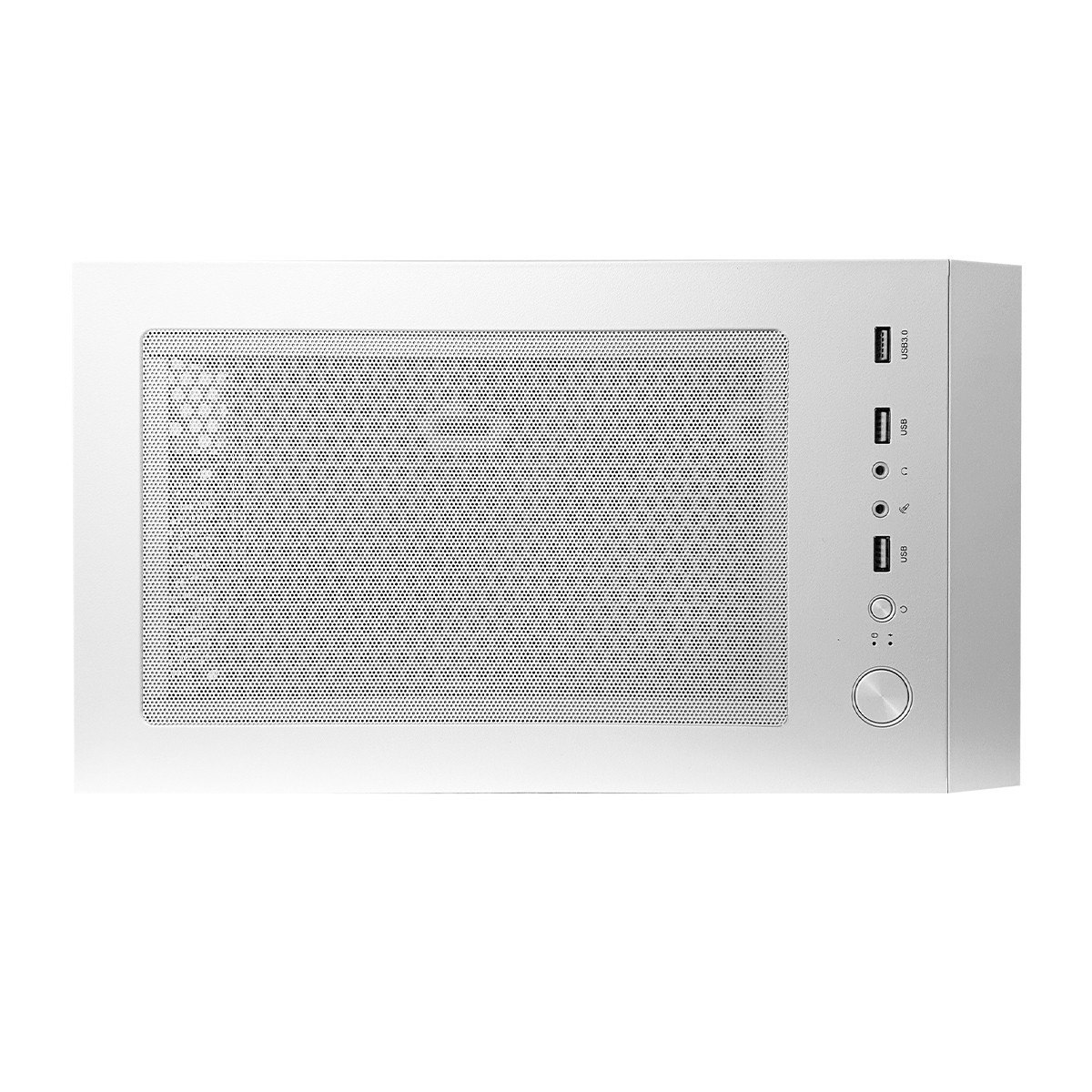 Gabinete Gamer BRX Xpectro White R28W, Mid Tower, Vidro Temperado, Branco, Sem Fonte, Sem Fans