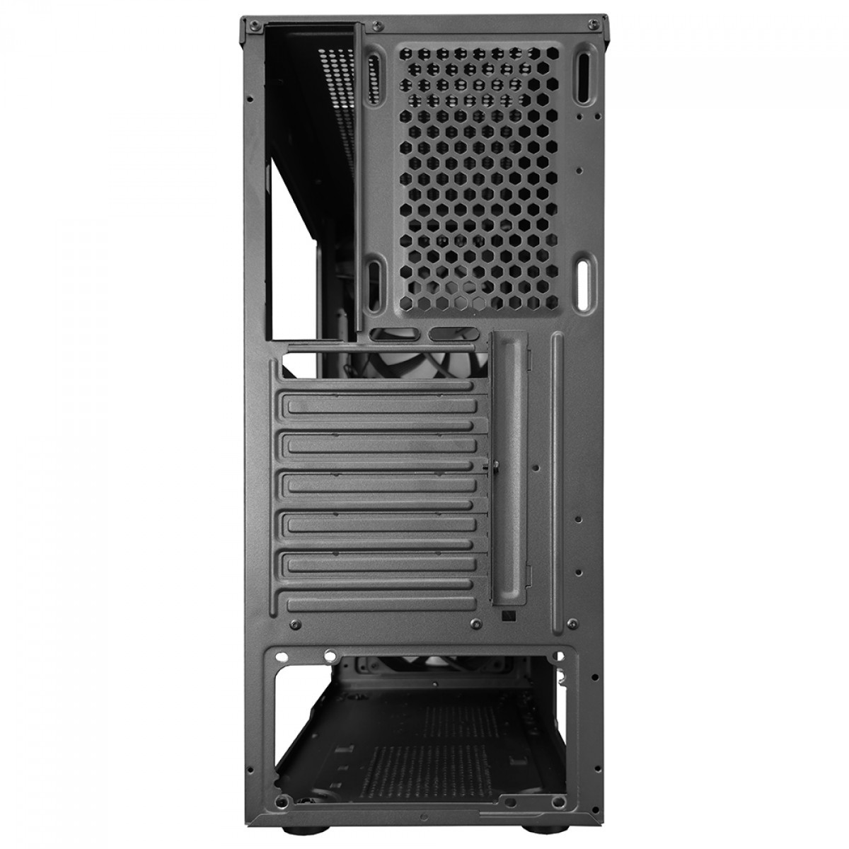 Gabinete Gamer BRX Zephyra CA-056, Mid Tower, Vidro Temperado, ATX, Preto, Com 3 Fans, Sem Fonte