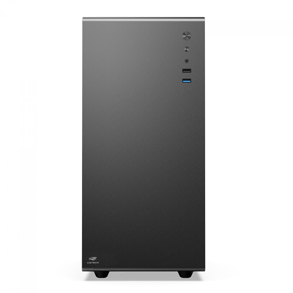 Gabinete Gamer C3Tech MT-G200BK, Mid Tower, Vidro Temperado, M-ATX, Black, Sem Fonte, Com 3 Fans