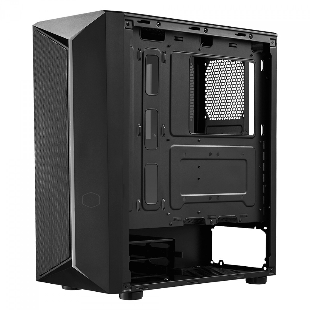 Gabinete Gamer Cooler Master CMP 510, Mid Tower, RGB, Vidro Temperado, Black, Sem Fonte, Com 3 Fans, CP510-KGNN-S02
