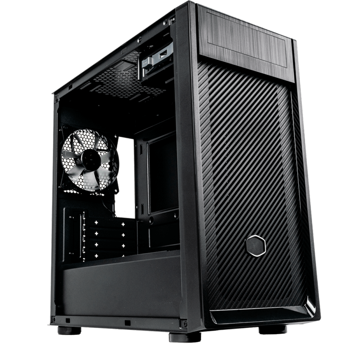 Gabinete Gamer Cooler Master Elite 300 Steel, Mid Tower, Com 1 Fan, Black, Sem Fonte, Com ODD, E300-KN5N-S00