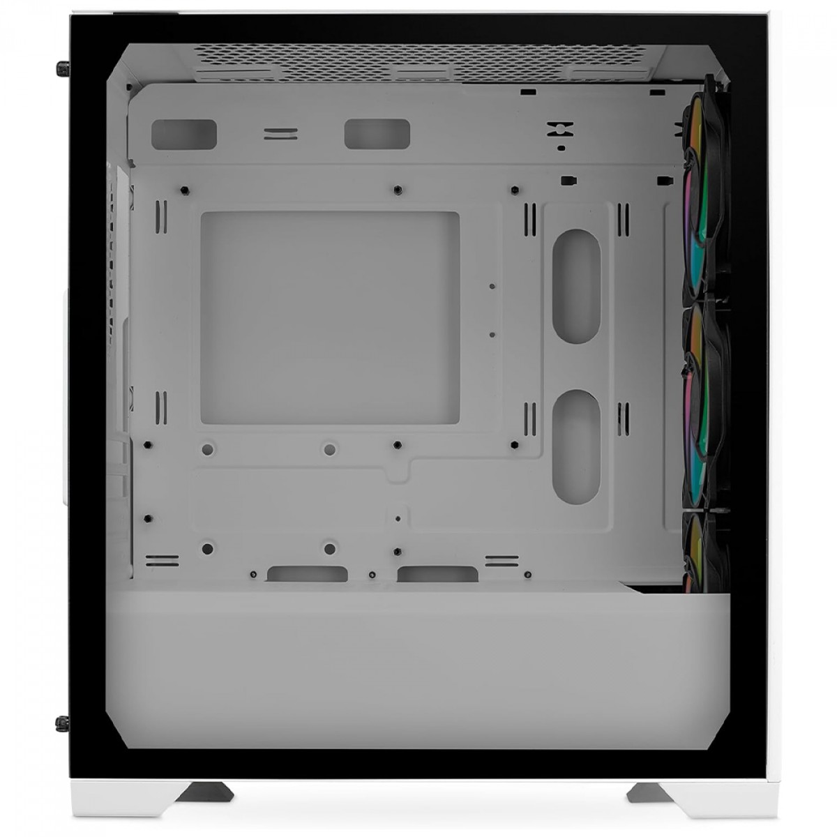 Gabinete Gamer Cooler Master Elite 301 Branco, ARGB, Vidro Temperado, Mid Tower, mATX, Com 3 Fans, E301-WGNN-S00