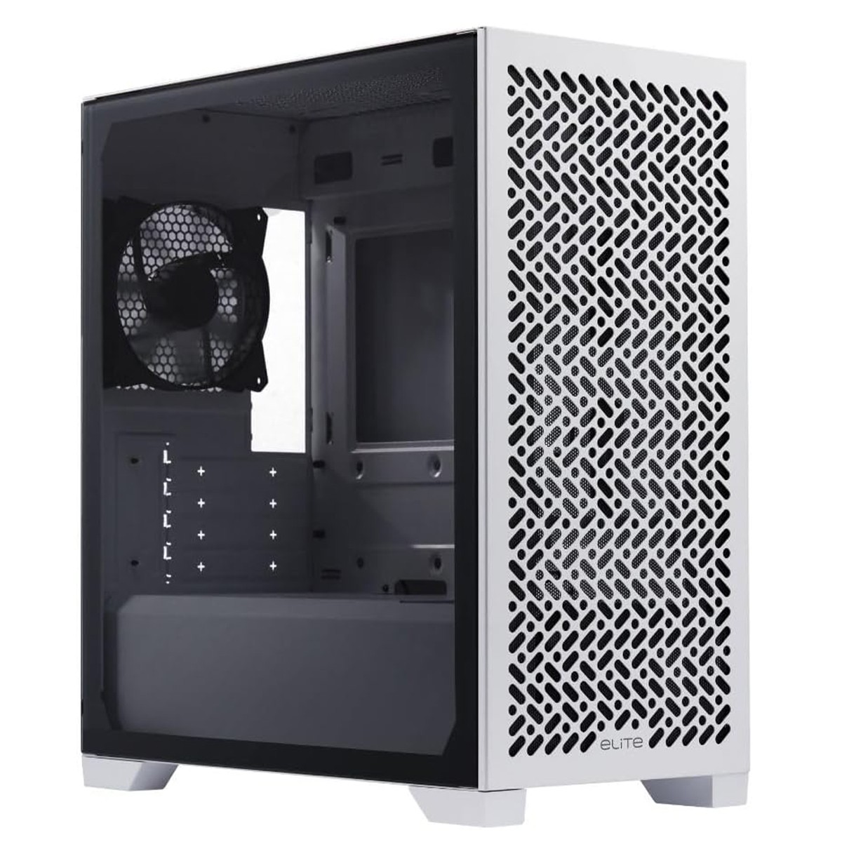 Gabinete Gamer Cooler Master Elite 302, Vidro Temperado, Mid Tower, mATX, Com 1 Fan, Branco, E302-WGNN-S00