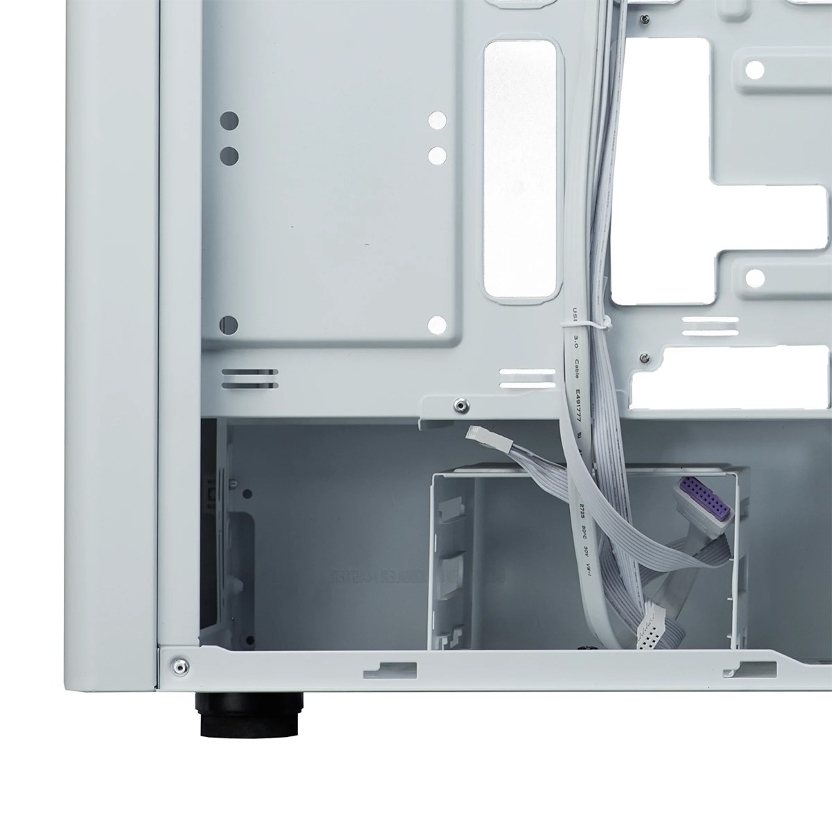 Gabinete Gamer Cooler Master Elite 502, ARGB, Vidro Temperado, Mid Tower, ATX, Com 3 Fans, Branco, E502-WGNN-SAZ