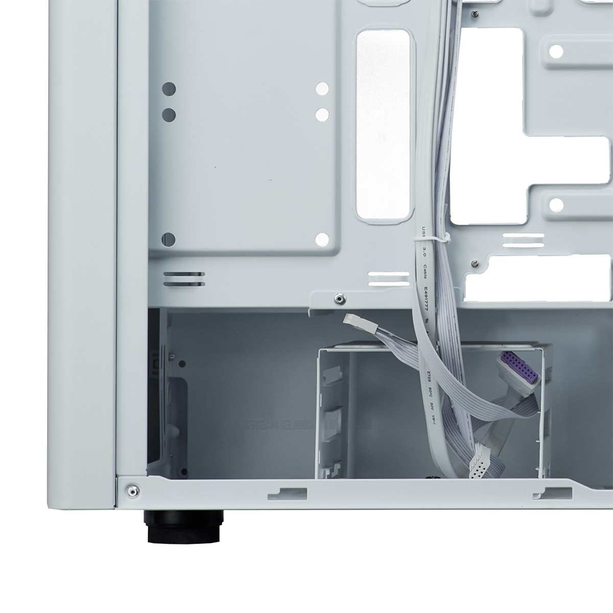 Gabinete Gamer Cooler Master Elite 502 Lite, Vidro Temperado, Mid Tower, ATX, Com 1 Fan, Branco, E502L-WGNN-S00