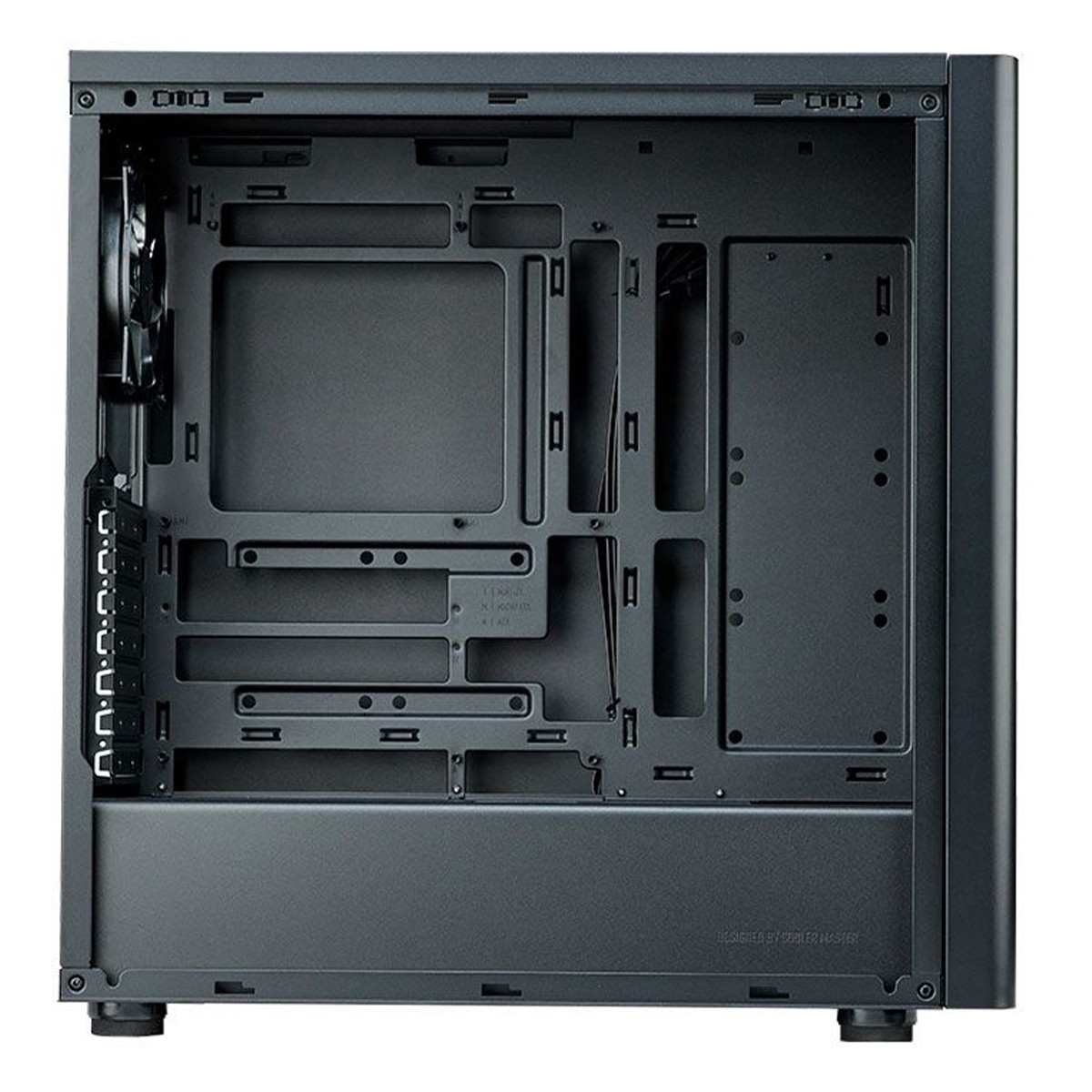 Gabinete Gamer Cooler Master Elite 502 Lite, Vidro Temperado, Mid Tower, ATX, Com 1 Fan, Preto, E502L-KGNN-S00