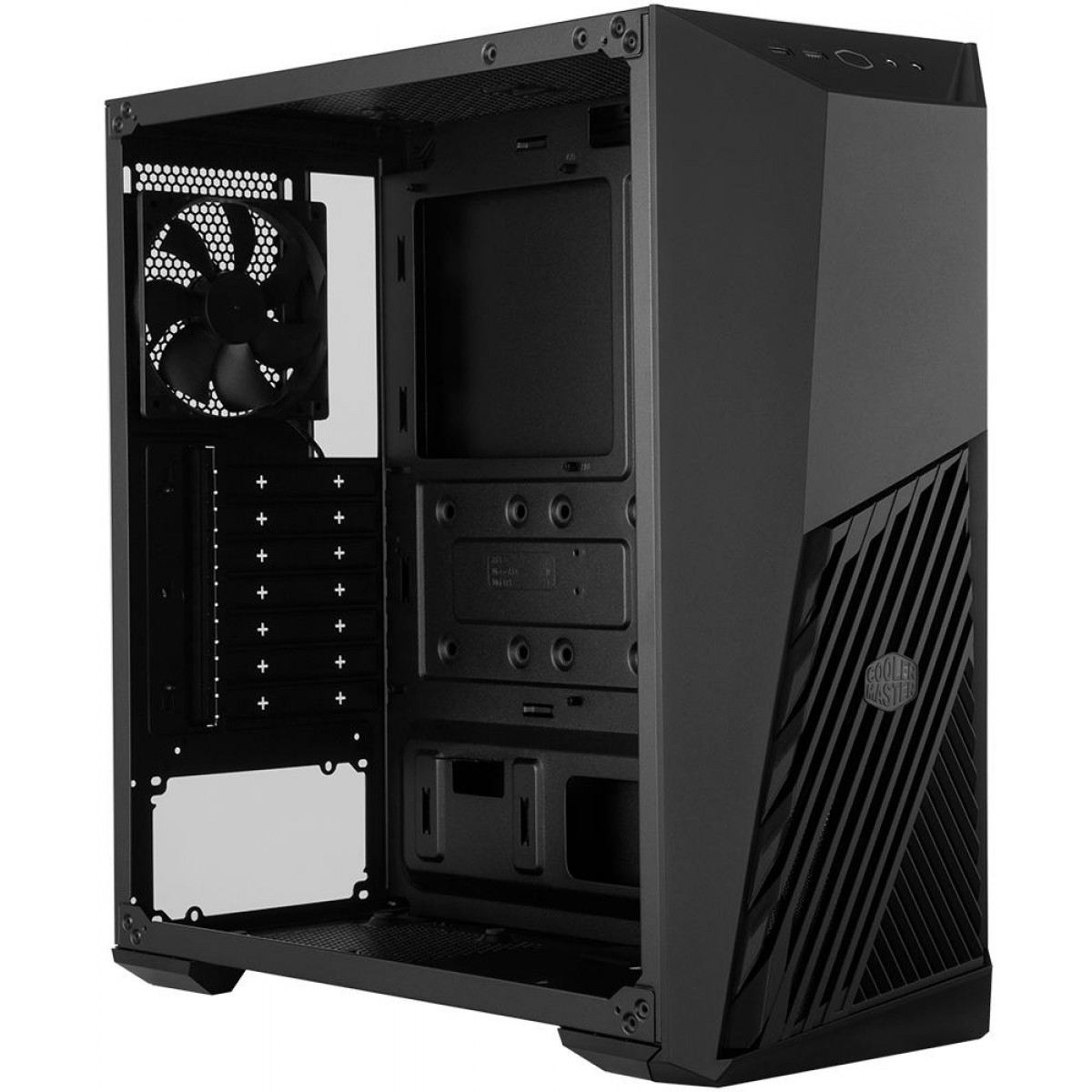 Gabinete Gamer Cooler Master K501L RGB, Mid Tower, Com 2 Fan, Black, S-Fonte, MCB-K501L-KGNN-SR1 - Open Box
