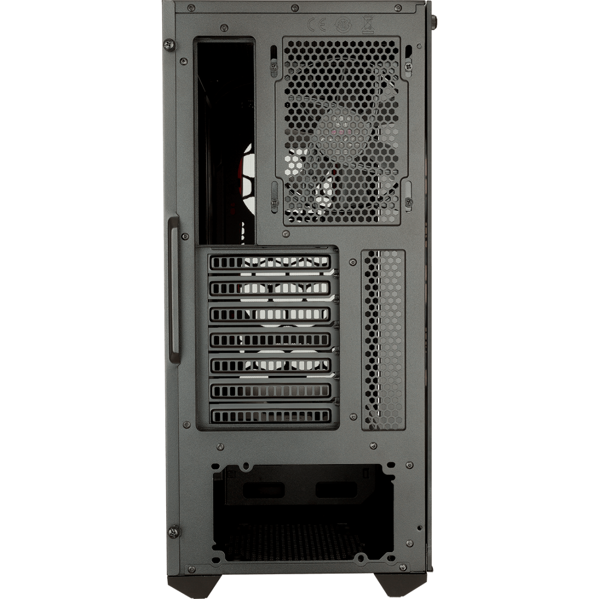 Gabinete Gamer Cooler Master Masterbox MB511 TG, Mid Tower, Vidro Temperado, Red, MCB-B511D-KGNN-S00, Sem Fonte, Com 1 Fan