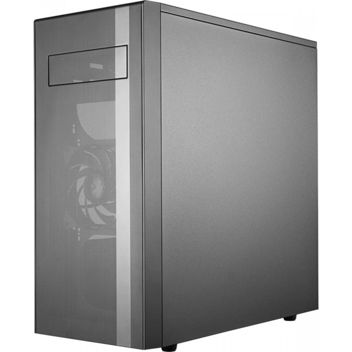 Gabinete Gamer Cooler Master, MasterBox NR600, Mid Tower, Vidro Temperado, Black, Sem Fonte, Com 2 Fans, MCB-NR600-KG5N-S00