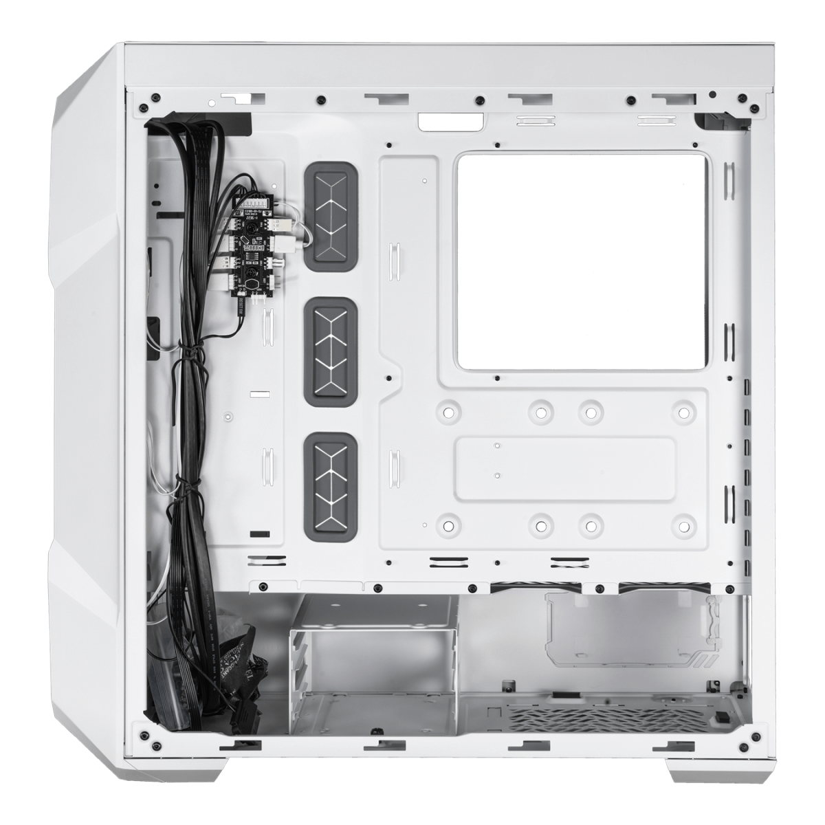 Gabinete Gamer Cooler Master Masterbox TD500 Mesh V2, Mid Tower, ATX, Vidro Temperado, Sem Fonte, Com 3 Fan, ARGB, White, TD500V2-WGNN-S00