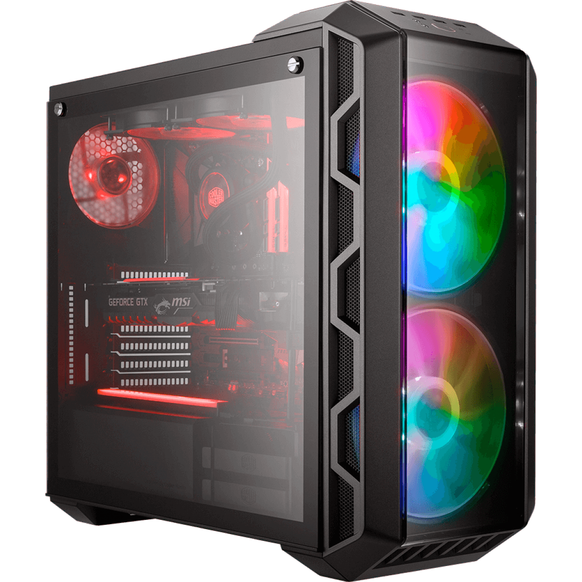 Gabinete Gamer Cooler Master Mastercase H500 Argb Mid Tower Black 3101