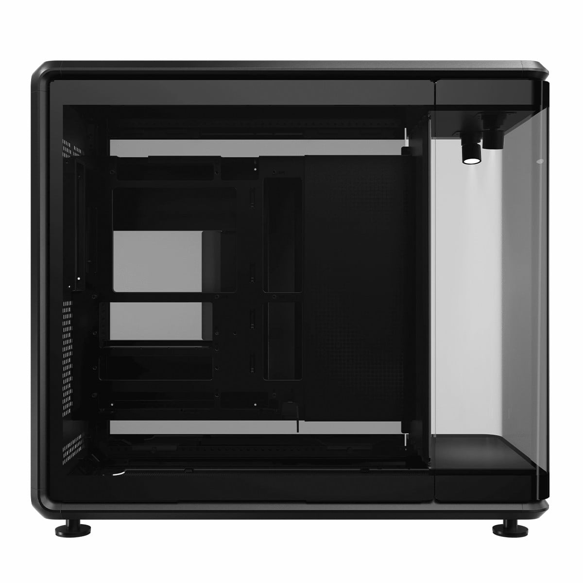 Gabinete Gamer Cooler Master MasterFrame 360 Panorama, Vidro Temperado, Mid Tower, ATX, Sem Fans, Preto, MF360-KINN-S00