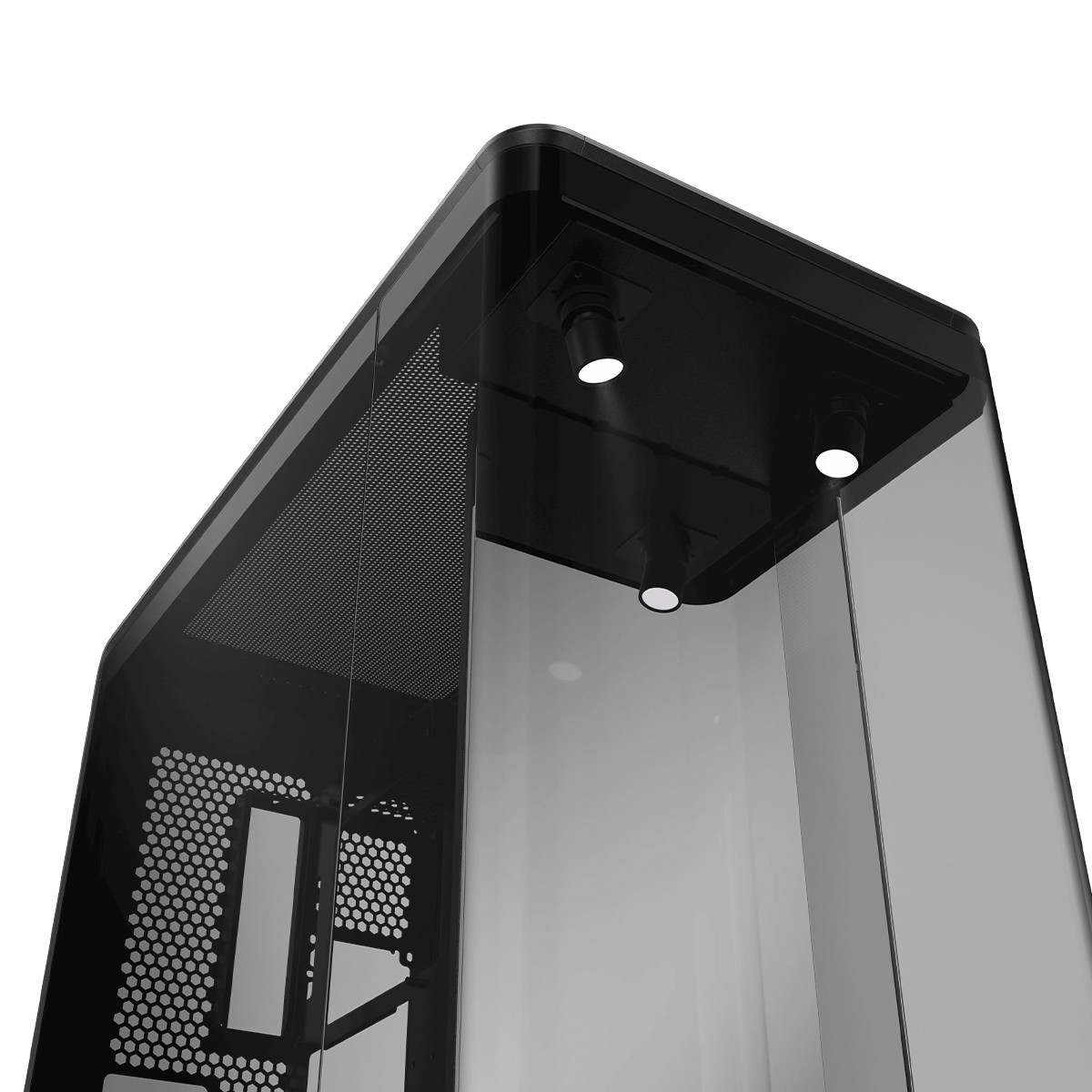 Gabinete Gamer Cooler Master MasterFrame 360 Panorama, Vidro Temperado, Mid Tower, ATX, Sem Fans, Preto, MF360-KINN-S00