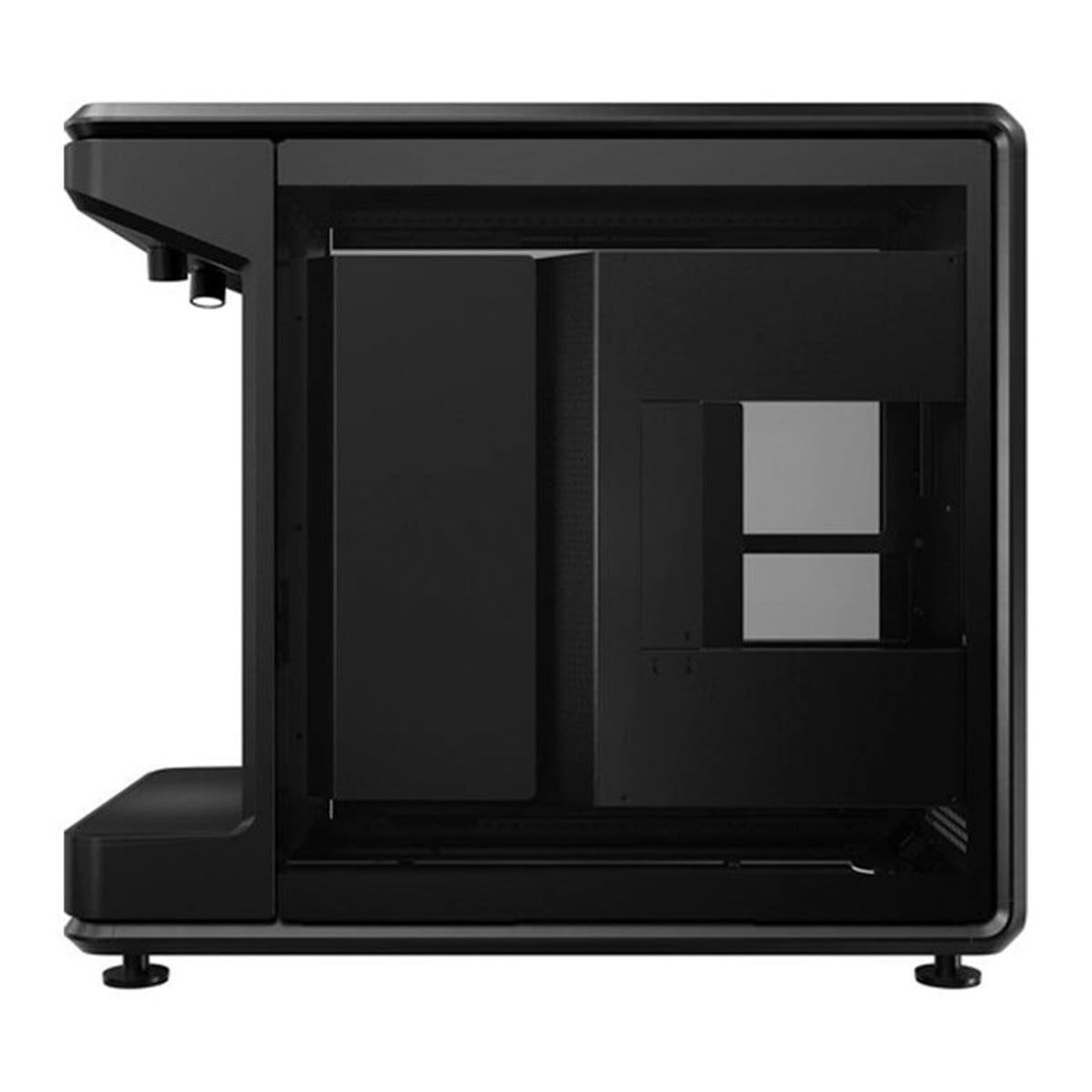 Gabinete Gamer Cooler Master MasterFrame 360 Stage, ARGB, Display LCD, Vidro Temperado, Mid Tower, ATX, Preto, MF360-KHNN-S02