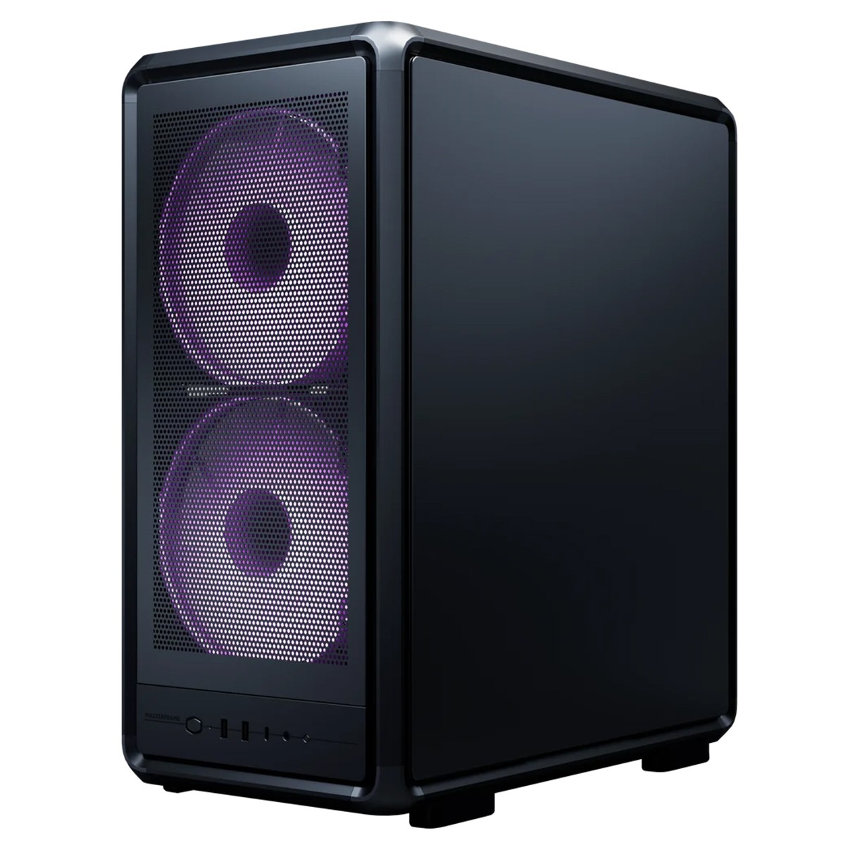 Gabinete Gamer Cooler Master MasterFrame 500 Mesh, ARGB, Mid-Tower, Vidro Temperado, E-ATX, Preto, Com 3 Fans, MF500M-KHNN-S01