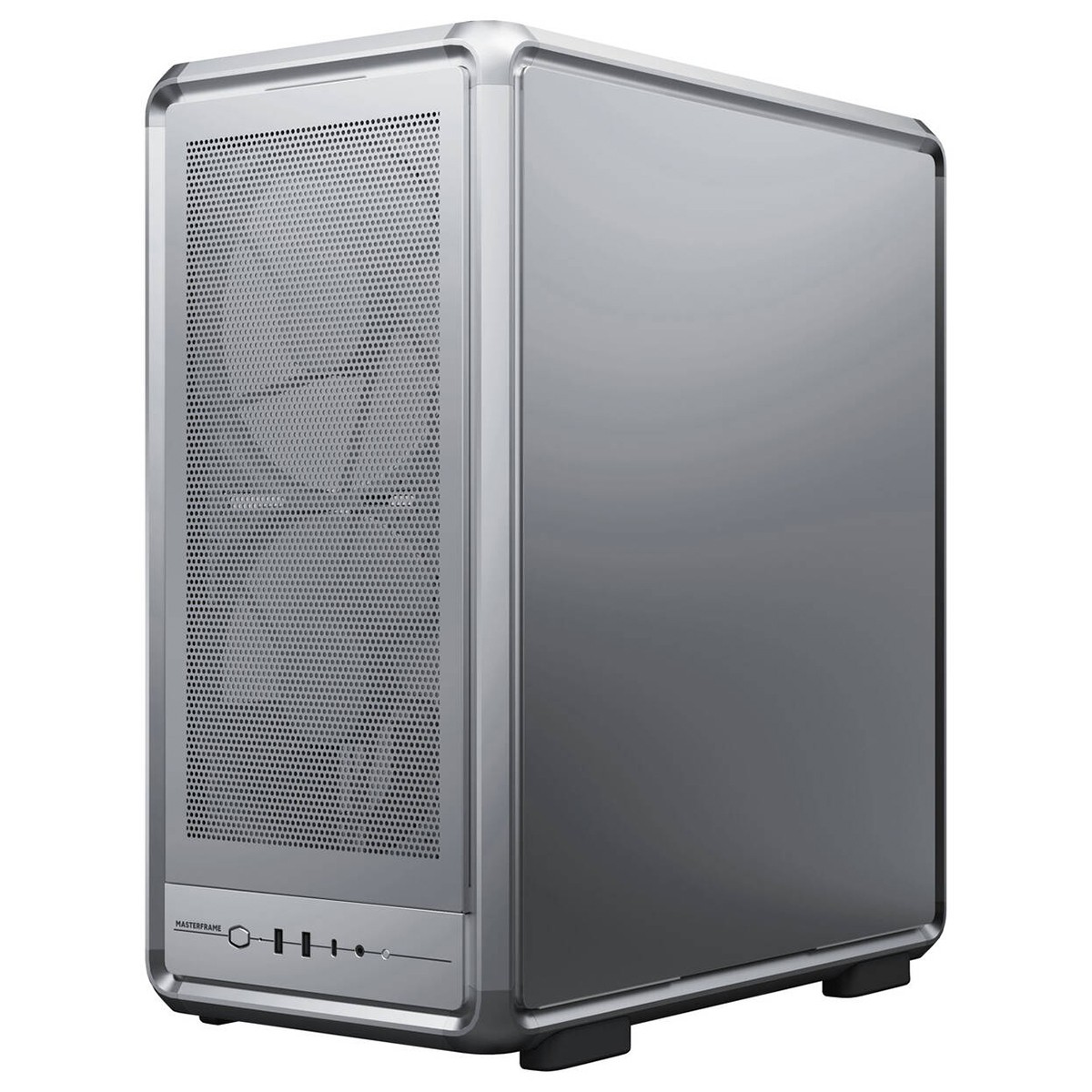 Gabinete Gamer Cooler Master MasterFrame 500 Mesh, Mid-Tower, Vidro Temperado, E-ATX, Prata, Com 3 Fans, MF500M-SHNN-S00
