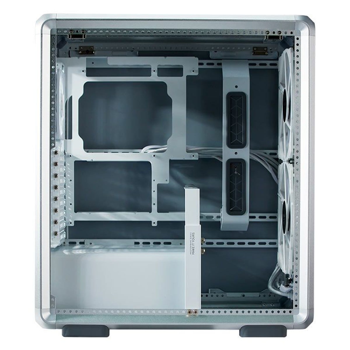 Gabinete Gamer Cooler Master MasterFrame 500 Mesh, Mid-Tower, Vidro Temperado, E-ATX, Prata, Com 3 Fans, MF500M-SHNN-S00
