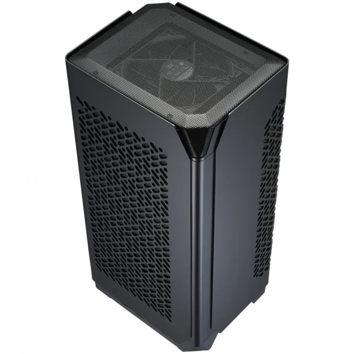 Gabinete Gamer Cooler Master Ncore 100 Air, Mini Tower, Mini ITX, Sem Fonte, Com 2 fans, Preto, NR100-KNNN-S00