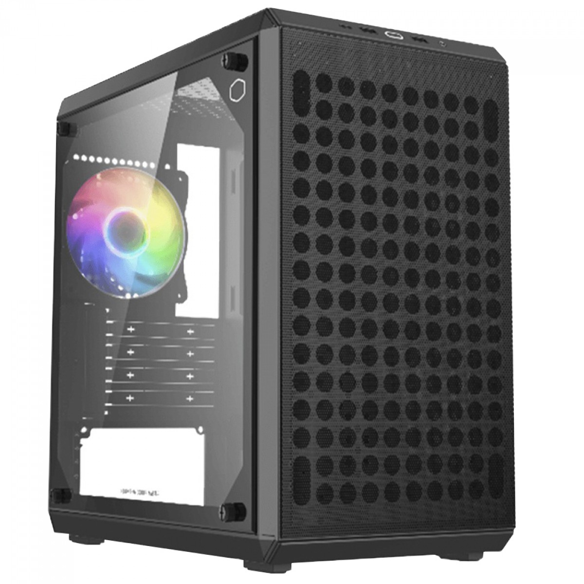 Gabinete Gamer Cooler Master Q300L V2 ARGB, Mini Tower, mATX, Com 1 Fan, Preto, Q300LV2-KGNN-S01