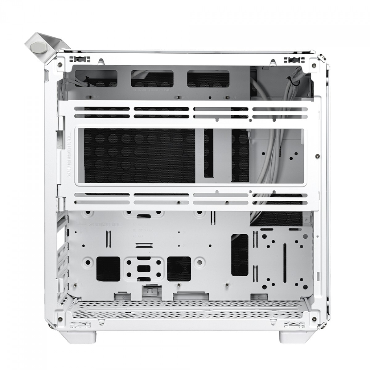Gabinete Gamer Cooler Master Qube 500 Flatpack Macaron Edition, Modular, Mid-Tower, Vidro Temperado, E-ATX, Sem Fonte, Com 1 Fan, Q500-DGNN-S00