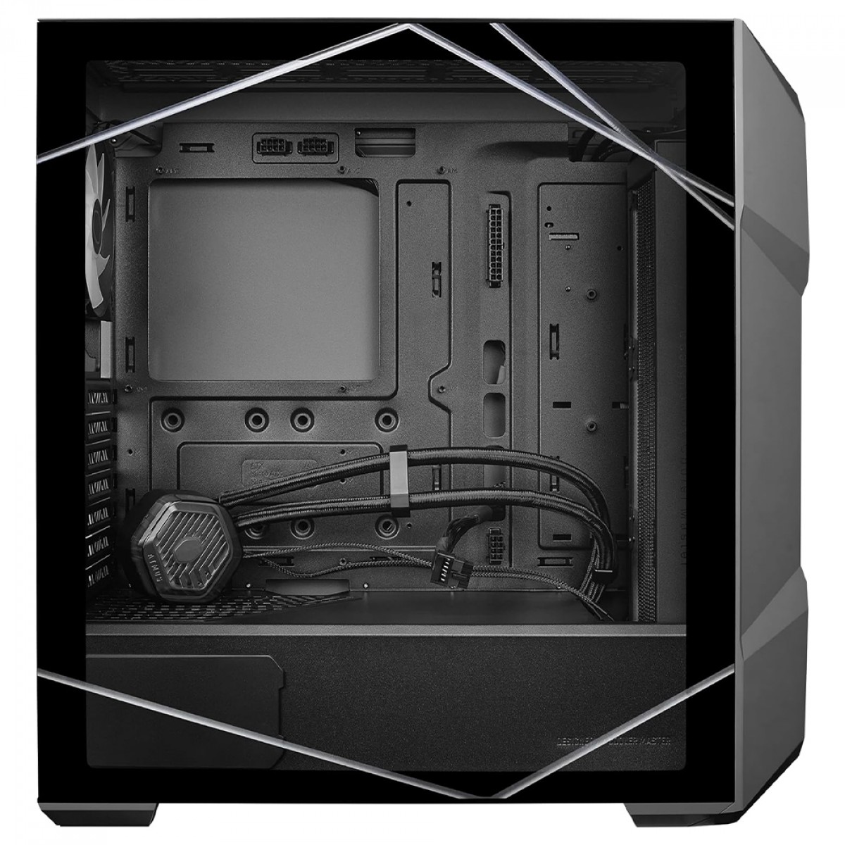 Gabinete Gamer Cooler Master TD500 Max, Mid Tower, ATX, Vidro Temperado, Com Fonte GX II 850W GOLD, Water Cooler 360 Atmos, 3 Fan, ARGB, Preto, TD500V2-MGNN85-SL0