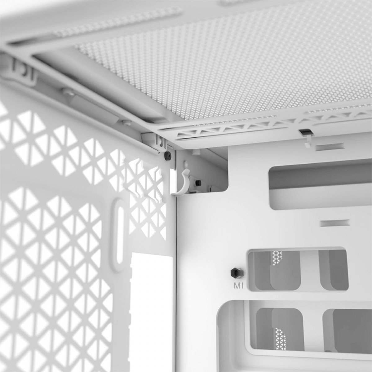 Gabinete Gamer Corsair 2500D Airflow, Mid Tower, Vidro Temperado, MATX, Branco, Sem Fonte, Sem Fans, CC-9011264-WW