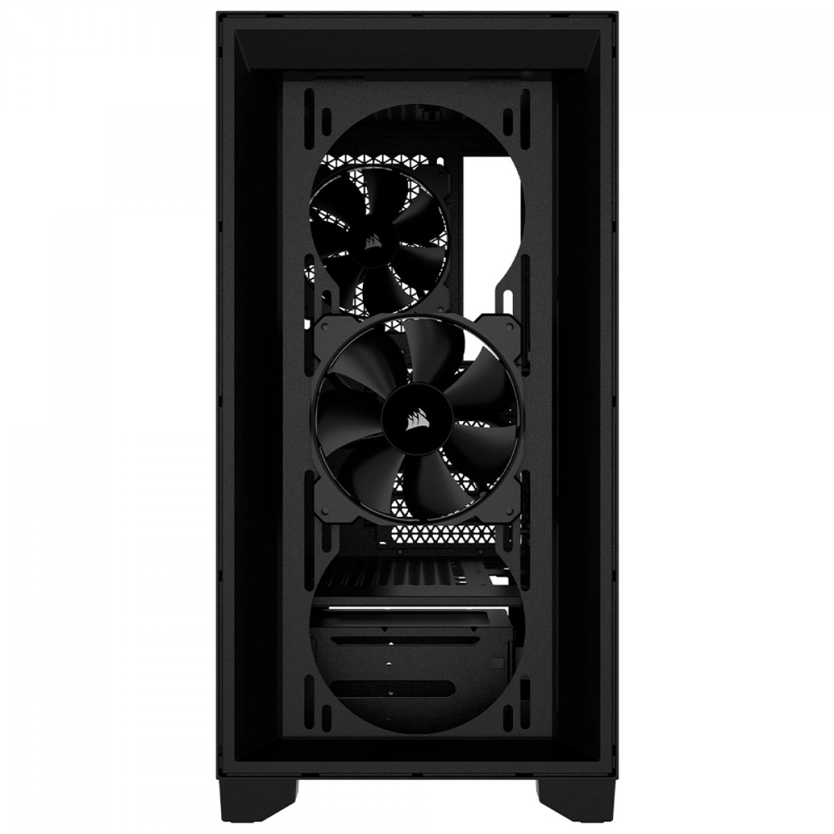 Gabinete Gamer Corsair 3000D Airflow, Mid Tower, Vidro Temperado, ATX, Sem Fonte, Com 2 Fans, Preto, CC-9011251-WW