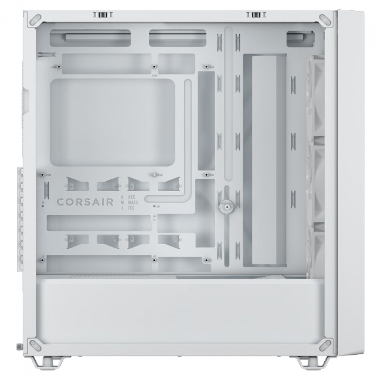Gabinete Gamer Corsair 3000D RS, Mid Tower, Vidro Temperado, ATX, Sem Fonte, Com 3 Fans, Branco, CC-9011335-WW