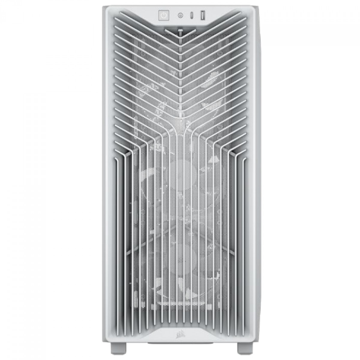 Gabinete Gamer Corsair 3000D RS, Mid Tower, Vidro Temperado, ATX, Sem Fonte, Com 3 Fans, Branco, CC-9011335-WW