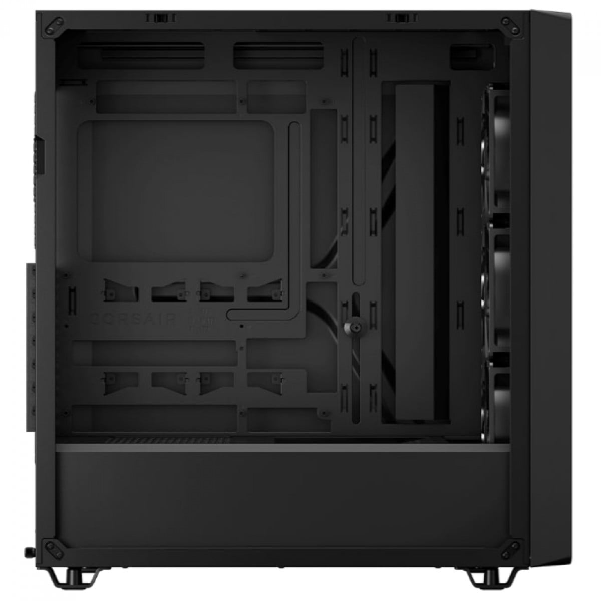 Gabinete Gamer Corsair 3000D RS, Mid Tower, Vidro Temperado, ATX, Sem Fonte, Com 3 Fans, Preto, CC-9011334-WW