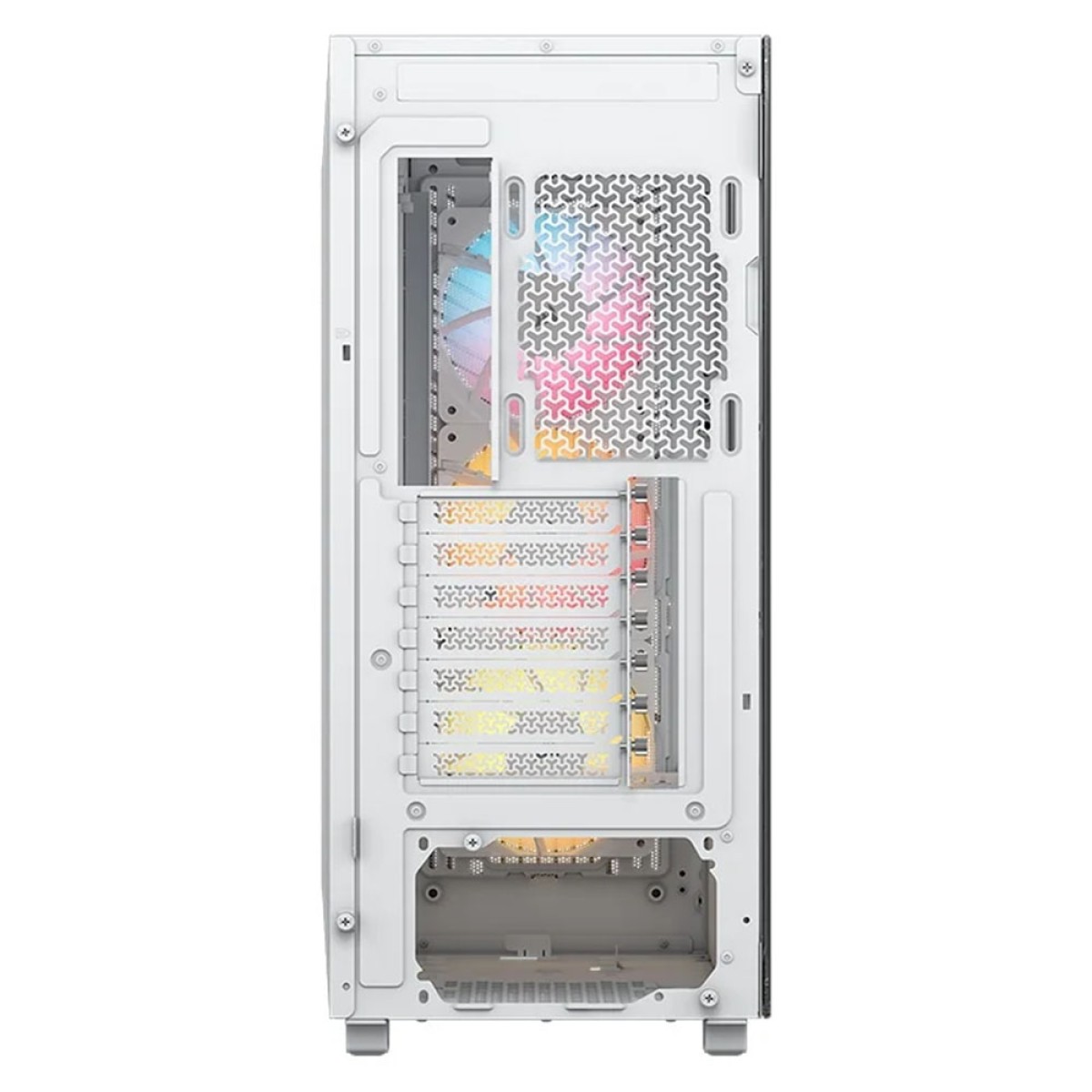 Gabinete Gamer Corsair 3200D RS ARGB, Mid Tower, Vidro Temperado, ATX, Com 3 Fans, Sem Fonte, Branco, CC-9011345-WW