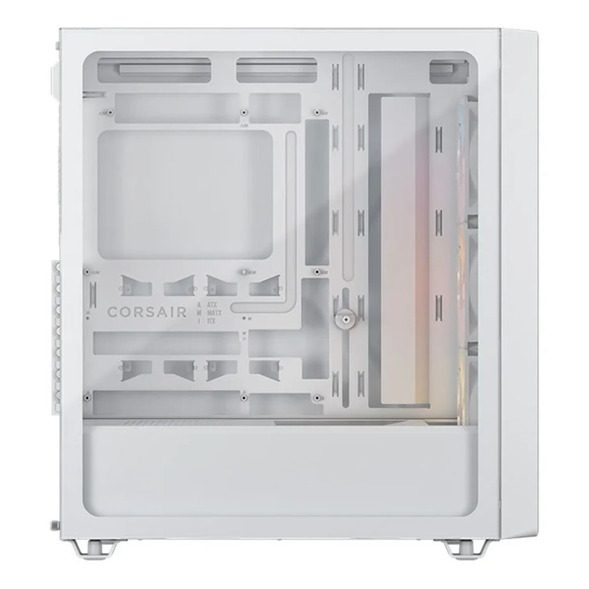 Gabinete Gamer Corsair 3200D RS ARGB, Mid Tower, Vidro Temperado, ATX, Com 3 Fans, Sem Fonte, Branco, CC-9011345-WW