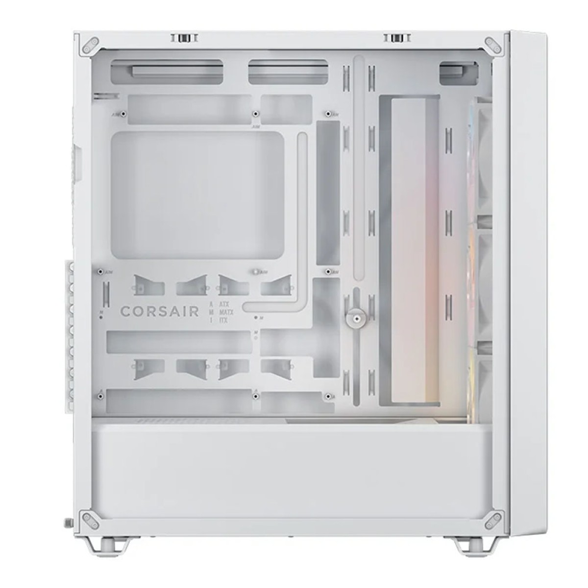 Gabinete Gamer Corsair 3200D RS ARGB, Mid Tower, Vidro Temperado, ATX, Com 3 Fans, Sem Fonte, Branco, CC-9011345-WW