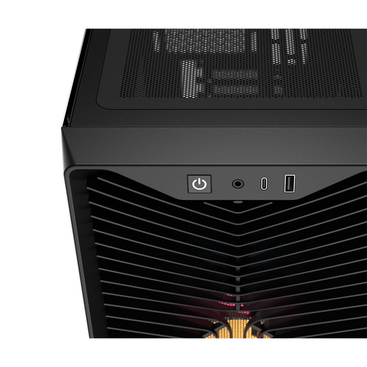 Gabinete Gamer Corsair 3200D RS ARGB, Mid Tower, Vidro Temperado, ATX, Com 3 Fans, Sem Fonte, Preto, CC-9011344-WW