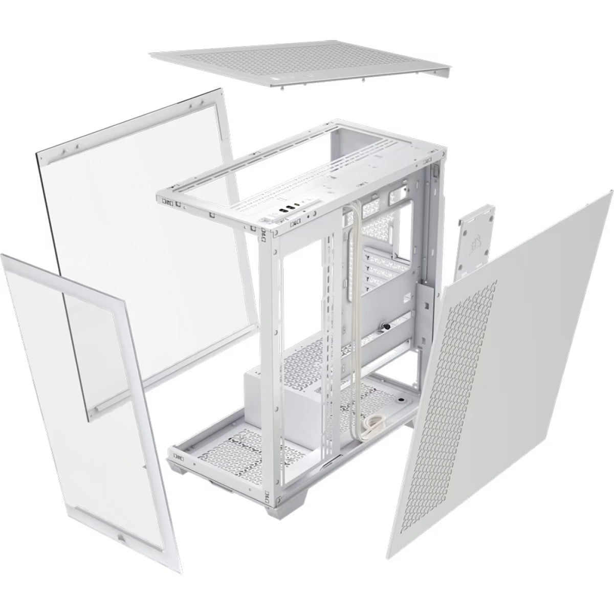 Gabinete Gamer Corsair 3500X, Mid Tower, Vidro Temperado, E-ATX, Sem Fonte, Sem Fans, Branco, CC-9011277-WW