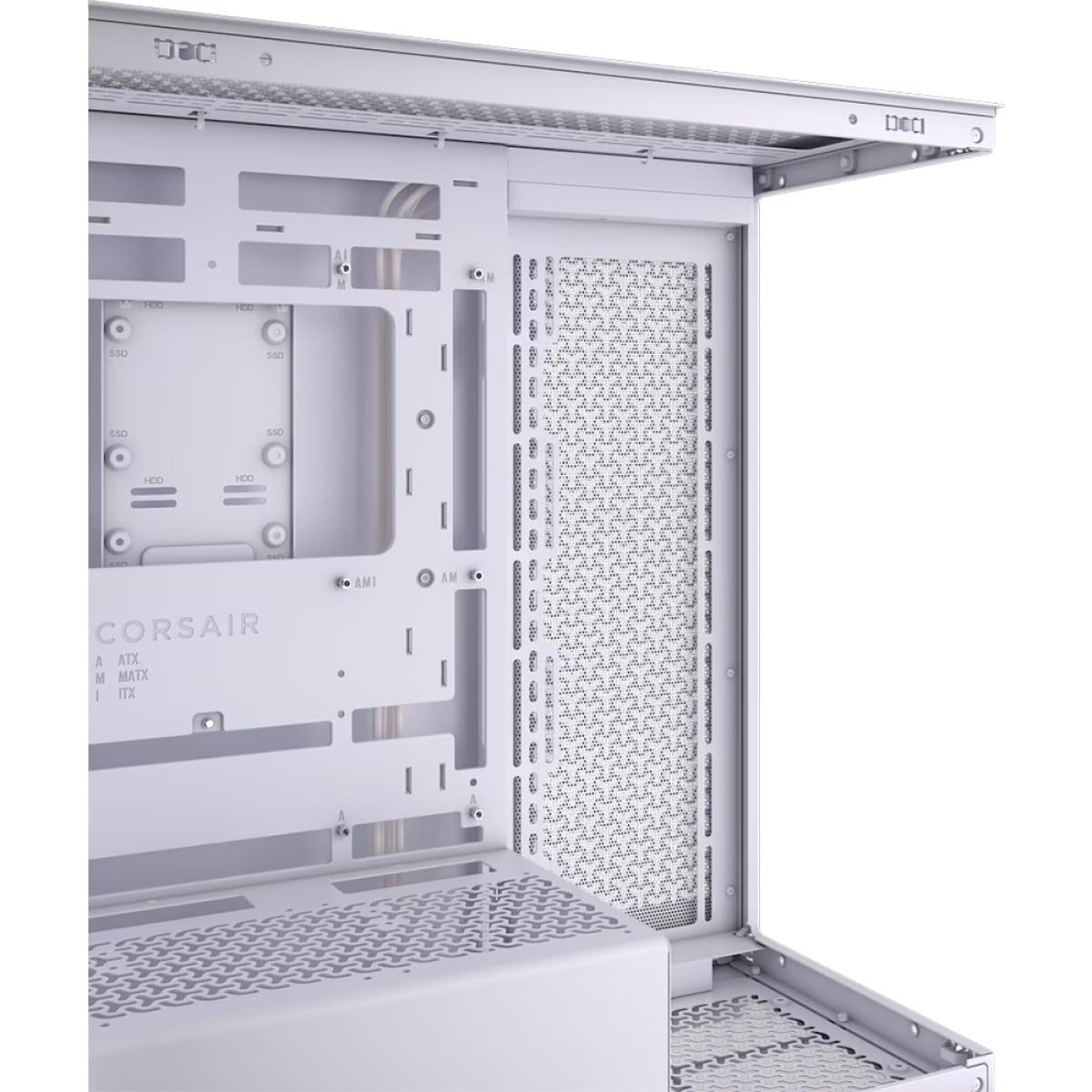 Gabinete Gamer Corsair 3500X, Mid Tower, Vidro Temperado, E-ATX, Sem Fonte, Sem Fans, Branco, CC-9011277-WW