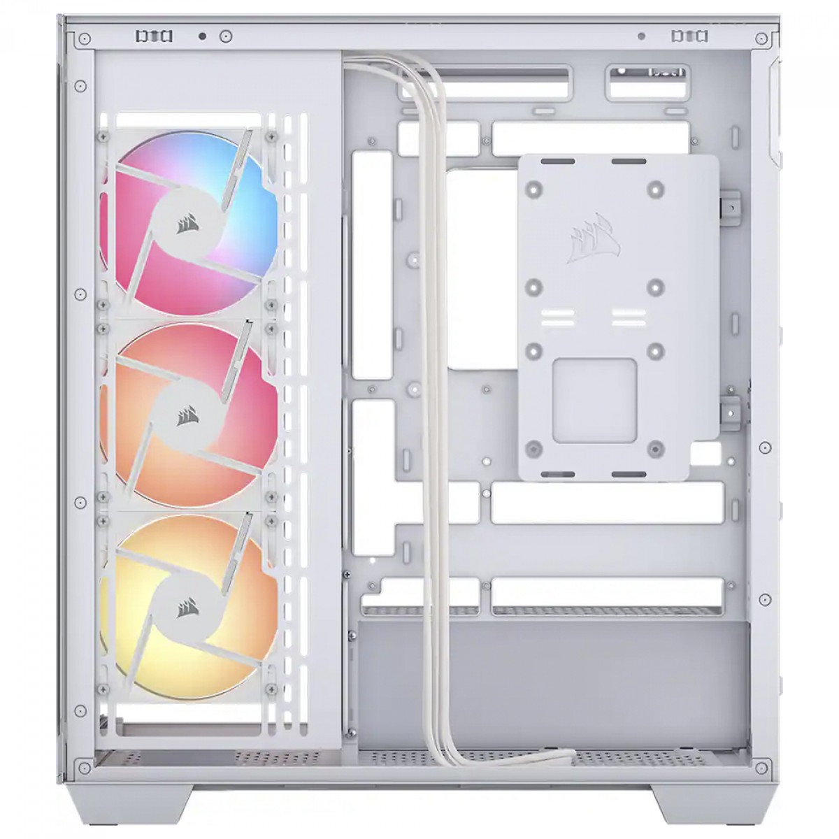 Gabinete Gamer Corsair 3500X RS-R ARGB, Mid Tower, Vidro Temperado, EATX, Sem Fonte, Com 3 Fans, Branco, CC-9011323-WW