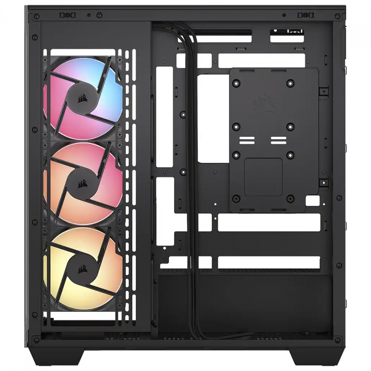 Gabinete Gamer Corsair 3500X RS-R ARGB, Mid Tower, Vidro Temperado, EATX, Sem Fonte, Com 3 Fans, Preto, CC-9011322-WW