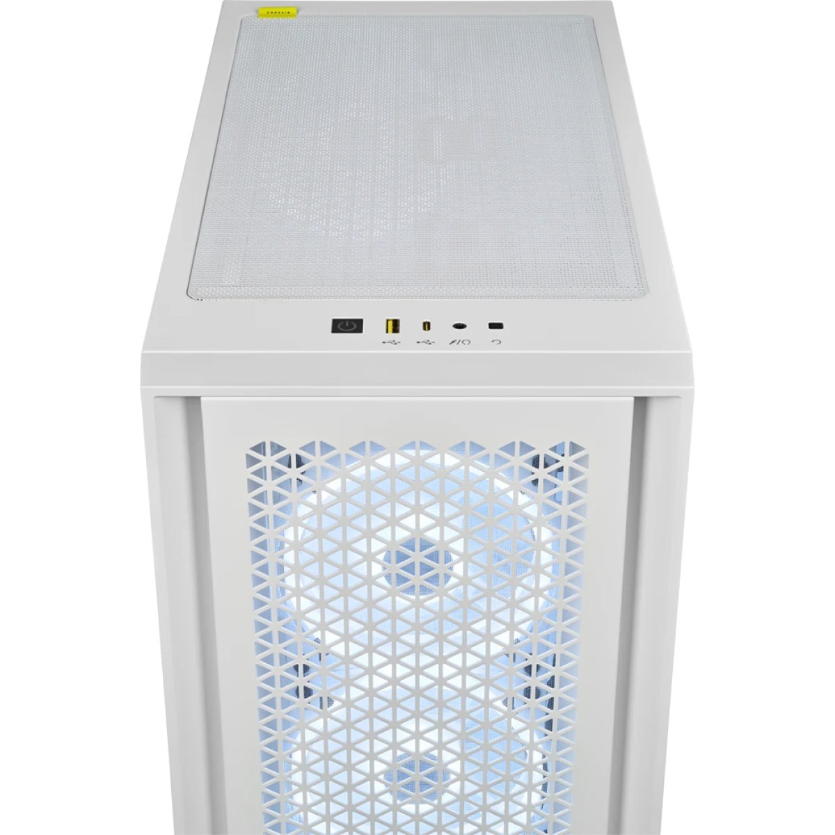 Gabinete Gamer Corsair 4000D RGB Airflow QL Edition, Mid Tower, Vidro Temperado, ATX, Com 4 Fans, Branco, CC-9011232-WW