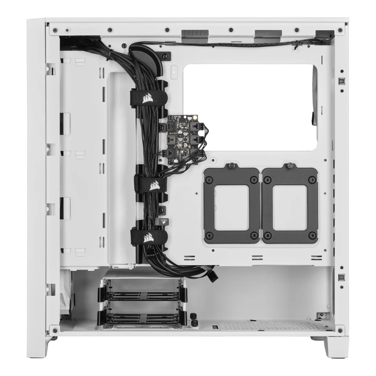 Gabinete Gamer Corsair 4000D RGB Airflow QL Edition, Mid Tower, Vidro Temperado, ATX, Com 4 Fans, Branco, CC-9011232-WW
