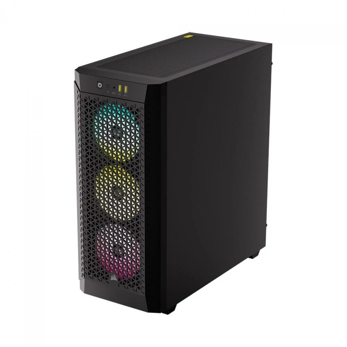 Gabinete Gamer Corsair 480T Airflow, RGB, Mid Tower, Vidro Temperado, ATX, Com 3 Fans, Sem Fonte, Preto, CC-9011272-WW