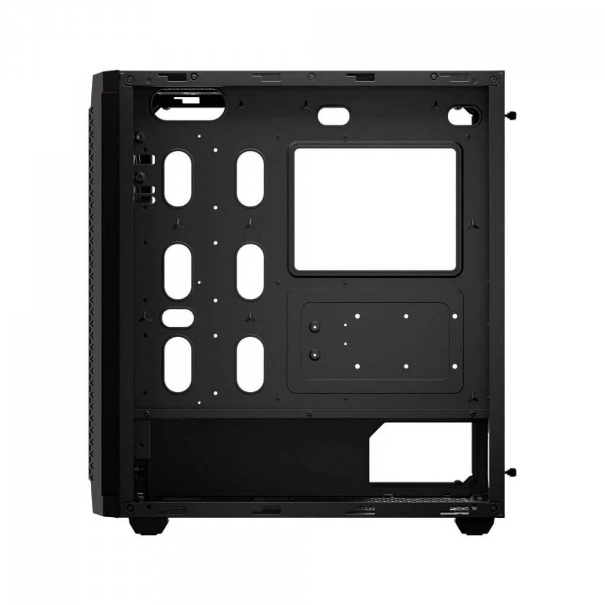 Gabinete Gamer Corsair 480T Airflow, RGB, Mid Tower, Vidro Temperado, ATX, Com 3 Fans, Sem Fonte, Preto, CC-9011272-WW