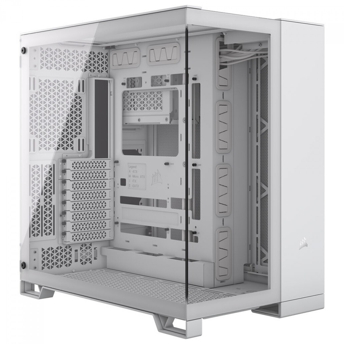  Gabinete Gamer Corsair 6500X, Mid Tower, Vidro Temperado, E-ATX, Sem Fan, White, CC-9011258-WW