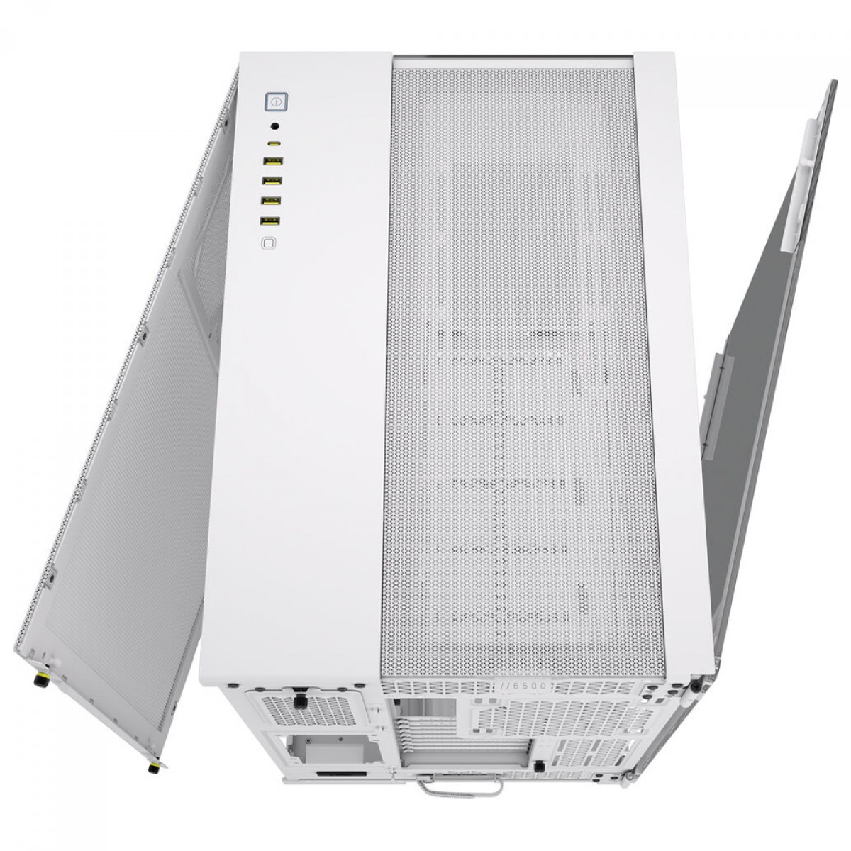  Gabinete Gamer Corsair 6500X, Mid Tower, Vidro Temperado, E-ATX, Sem Fan, White, CC-9011258-WW